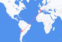 Flyrejser fra San Juan, Argentina til Murcia, Spanien