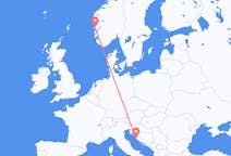 出发地 克罗地亚出发地 扎達爾目的地 挪威卑爾根的航班