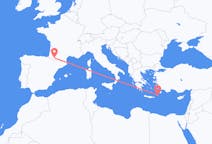 出发地 法国出发地 卢尔德目的地 希腊卡尔帕索斯的航班