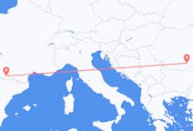 Flyreiser fra București, Romania til Lourdes, Frankrike
