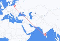 Flyreiser fra Thoothukudi, India til Warszawa, Polen
