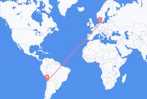 Flyreiser fra Antofagasta, Chile til Hamburg, Tyskland