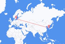 Flyreiser fra Busan, Sør-Korea til Kalmar, Sverige