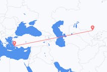 Flyreiser fra Turkistan, Kasakhstan til Bodrum, Tyrkia