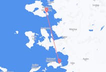 Flyg från Mytilene, Grekland till Samos, Grekland