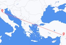 Flyreiser fra Gaziantep, til Bologna