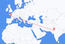 Flyreiser fra Jodhpur, India til La Rochelle, Frankrike