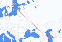 Vluchten van Bakoe, Azerbeidzjan naar Stockholm, Zweden