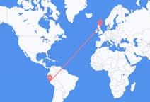 Flyg från Lima, Peru till Aberdeen, Skottland