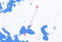 Fly fra Nizjnij Novgorod til Ankara