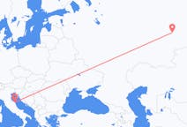 ロシアのから エカテリンブルク、イタリアのへ アンコーナフライト