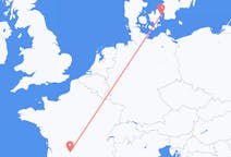Vluchten van Brive-la-Gaillarde, Frankrijk naar Kopenhagen, Denemarken