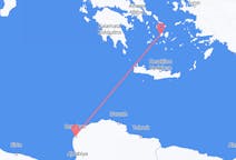 Flyreiser fra Benghazi, til Paros