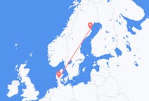 Vols de Skellefteå, Suède pour Billund, Danemark