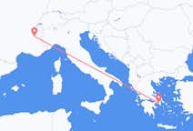 Loty z Grenoble, Francja do Aten, Grecja