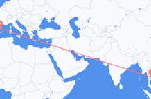 Flyrejser fra Bangkok til Barcelona