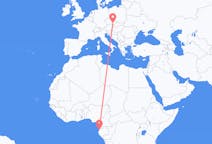 Flyg från Libreville, Gabon till Brno, Tjeckien