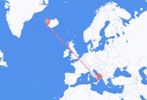 Flyreiser fra Crotone, Italia til Reykjavík, Island