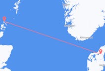 Flights from Papa Westray, the United Kingdom to Aalborg, Denmark