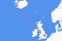 Flyreiser fra London, til Reykjavík