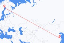 Flüge von Nanjing, China nach Lulea, Schweden