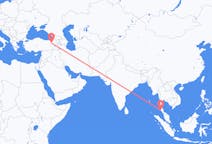 Flyg från Krabi, Thailand till Erzurum, Turkiet