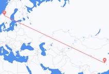 出发地 中国出发地 武汉市目的地 挪威Roros的航班