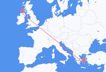 Flights from Parikia, Greece to Derry, Northern Ireland