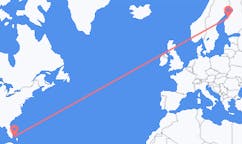 Flyrejser fra Bimini, Bahamas til Karleby, Finland
