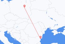 Flyreiser fra Varna, Bulgaria til Warszawa, Polen