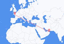 Flüge von Muscat, der Oman nach Nantes, Frankreich