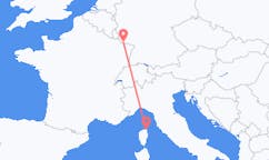 เที่ยวบิน จาก Bastia, ฝรั่งเศส ถึงซาร์บรึคเคิน, เยอรมนี