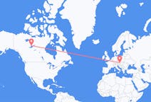 Flyrejser fra Gulkniv, Canada til Wien, Østrig