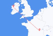 Flyg från Knock, County Mayo, Irland till Lyon, Frankrike
