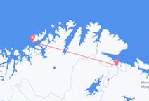 ตั๋วเครื่องบินจากเมืองHasvikไปยังเมืองชีร์เกอเนส