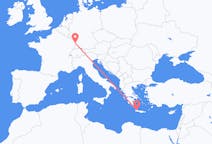 フランスのから ストラスブール、ギリシャのへ ハニアフライト