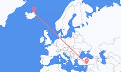 Flyrejser fra Thorshofn, Island til Adana, Tyrkiet