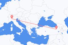 Flyrejser fra Erzurum til Milano