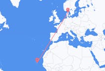 Flights from Boa Vista in Cape Verde to Aalborg in Denmark