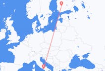 Flyrejser fra Napoli, Italien til Tampere, Finland