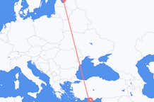Vluchten van Riga, Pescara naar Paphos