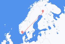 Flights from from Kristiansand to Rovaniemi