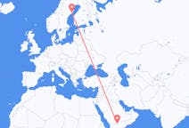 Flights from Sharurah, Saudi Arabia to Umeå, Sweden