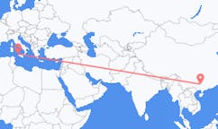 Flyreiser fra Liuzhou, Kina til Trapani, Italia
