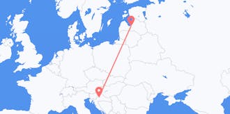Flights from Latvia to Croatia