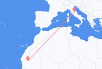 Flyreiser fra Atar, Mauritania til Perugia, Italia