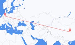 Flyg från Xi'an, Kina till Paderborn, Tyskland