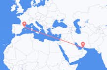 Vluchten van Ras al-Khaimah, Verenigde Arabische Emiraten naar Barcelona, Spanje