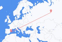 Flights from Surgut, Russia to Ibiza, Spain