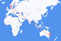 Flyreiser fra Sydney i Nova Scotia, Australia, til Aarhus, Australia